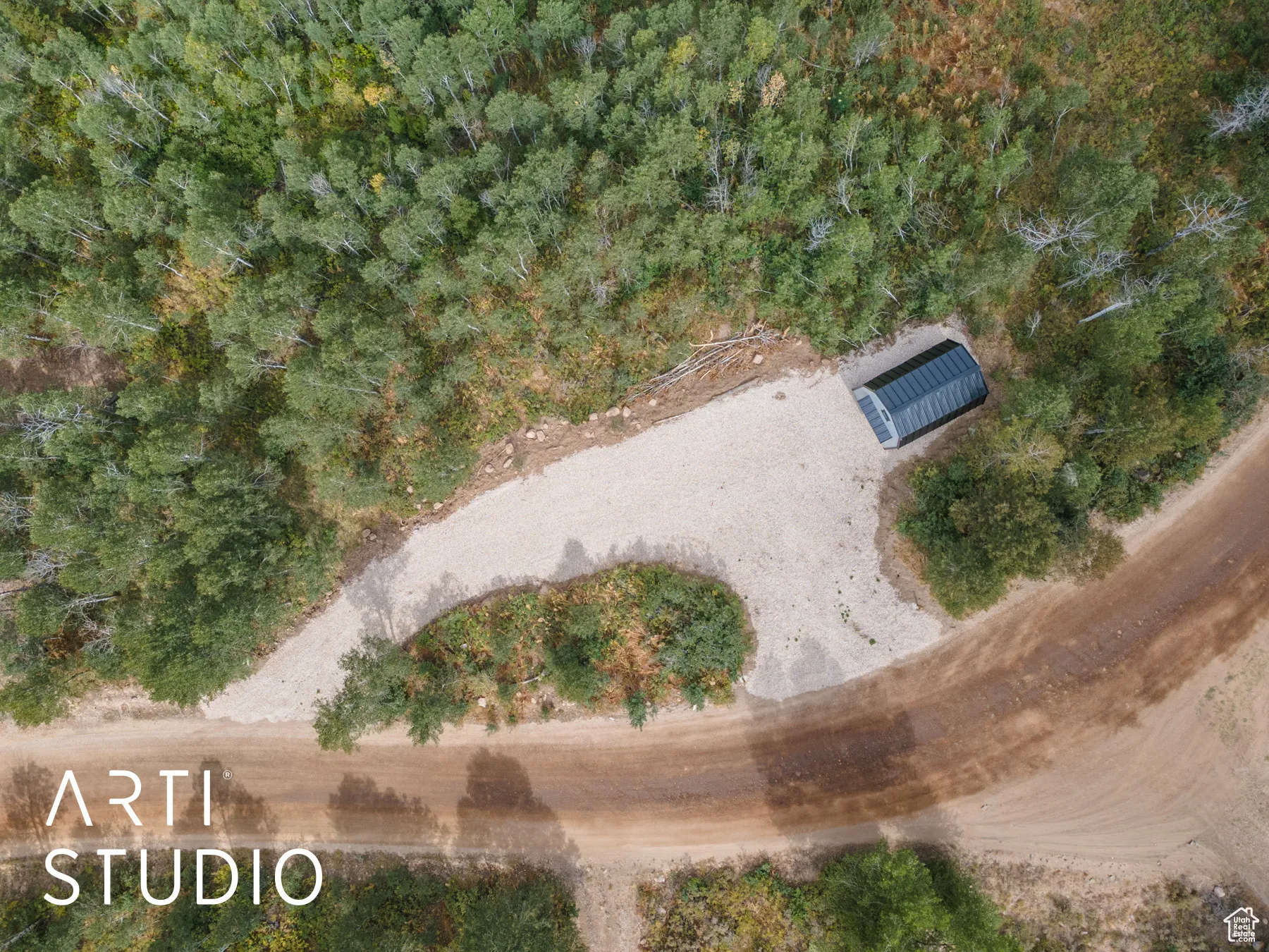 Aerial view of property's location