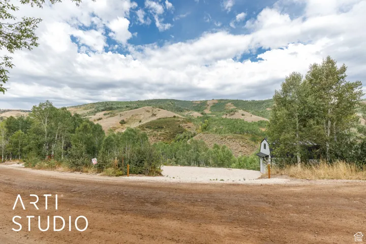 Mountain views surround the lot