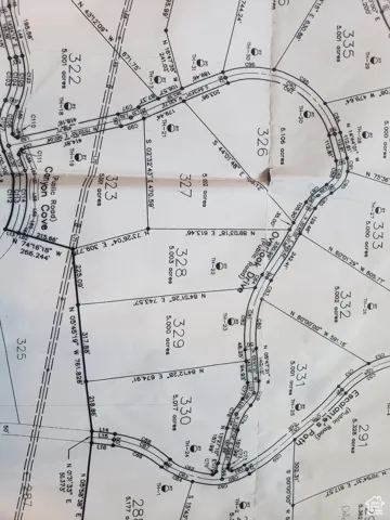 Map of parcels