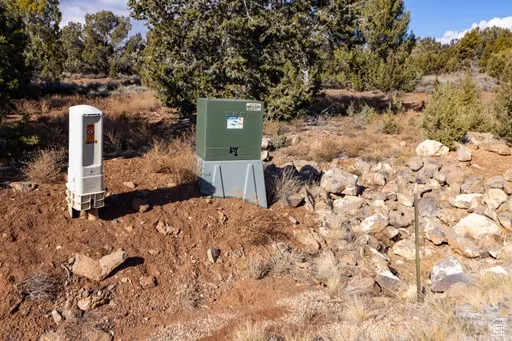 Exterior view of a pad mount transformer