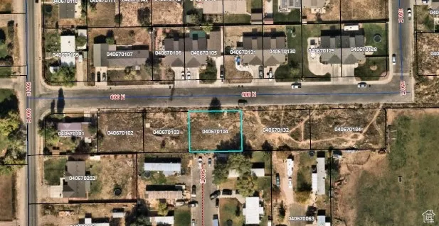Map of property location with property parcel outlined