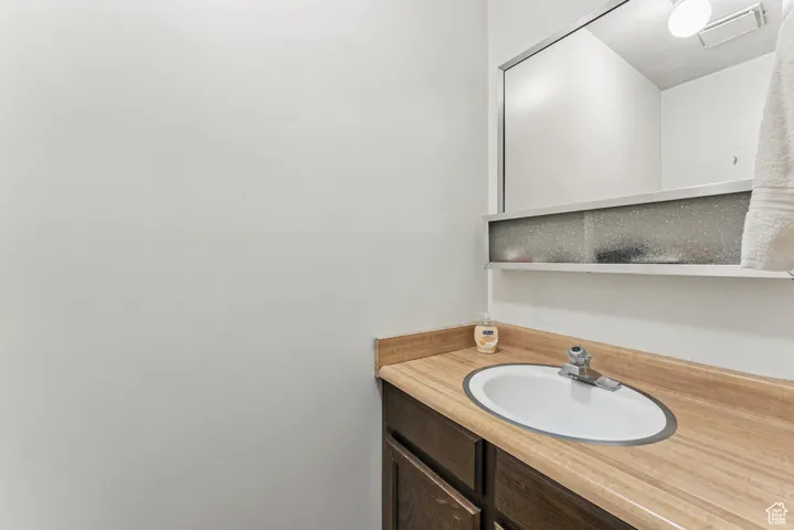 Bathroom featuring vanity