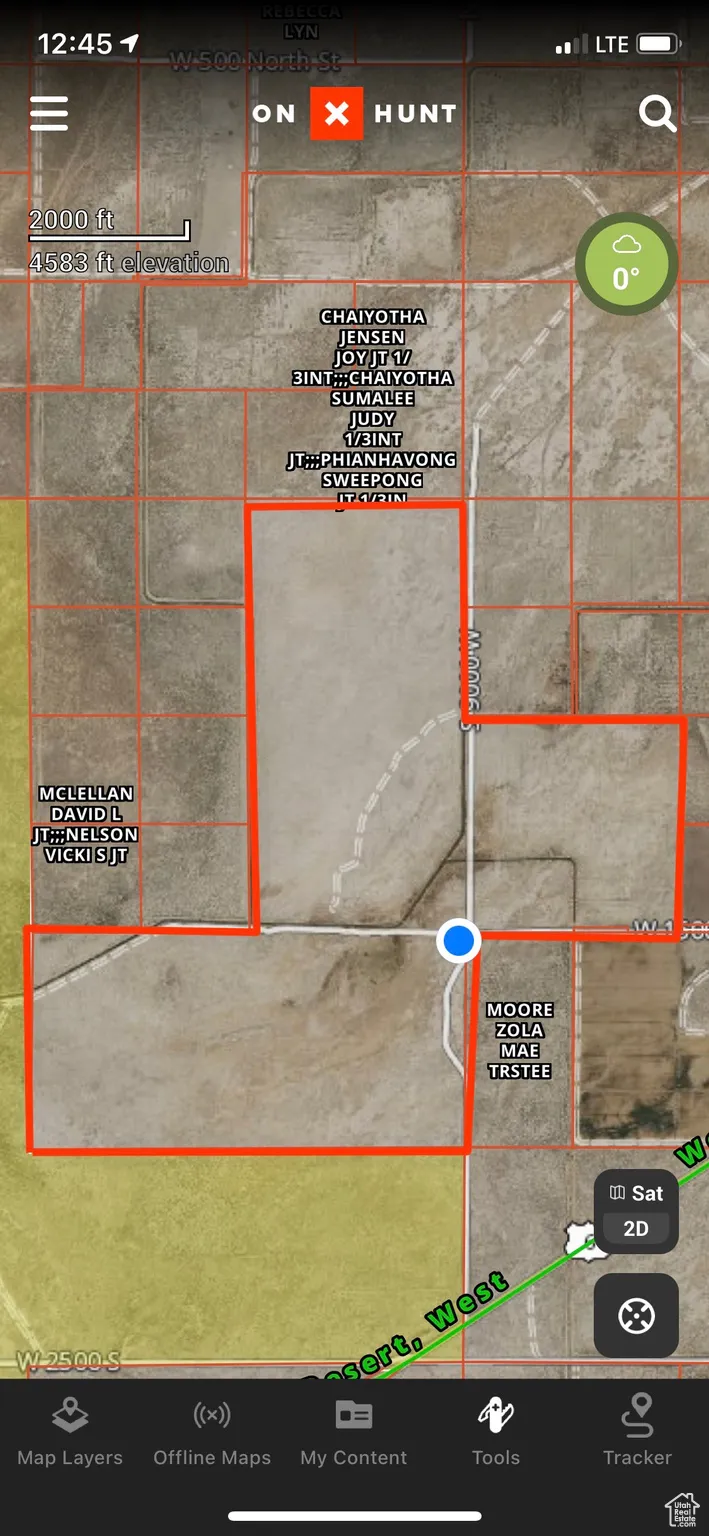 Map / location featuring property boundaries highlighted