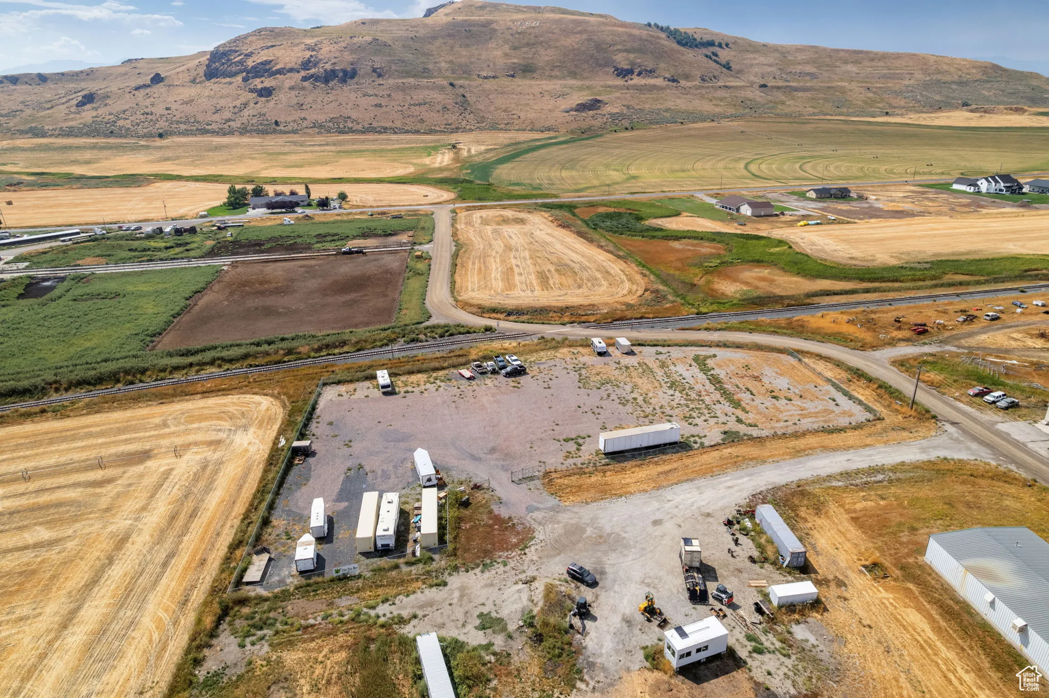 View of property location with a mountain backdrop and rural landscape