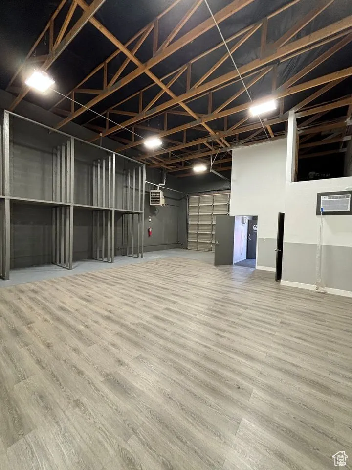 Garage with baseboards