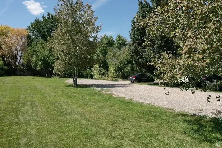 View of property's community featuring a yard
