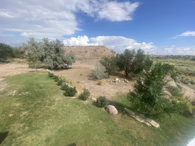 Mountain view with rural landscape