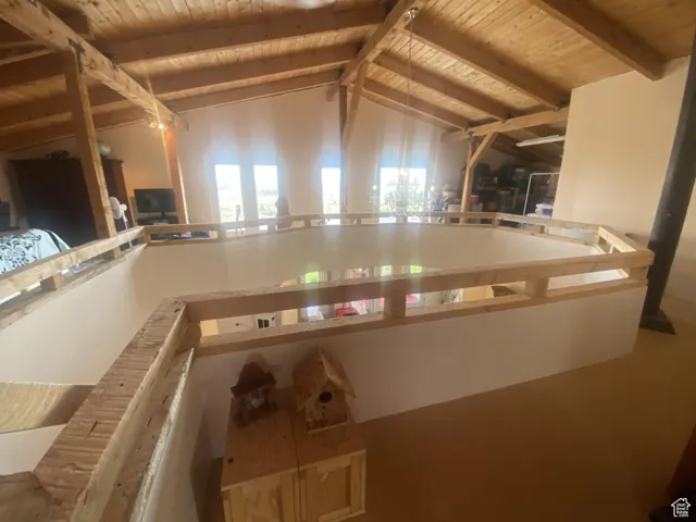 Kitchen featuring wood ceiling