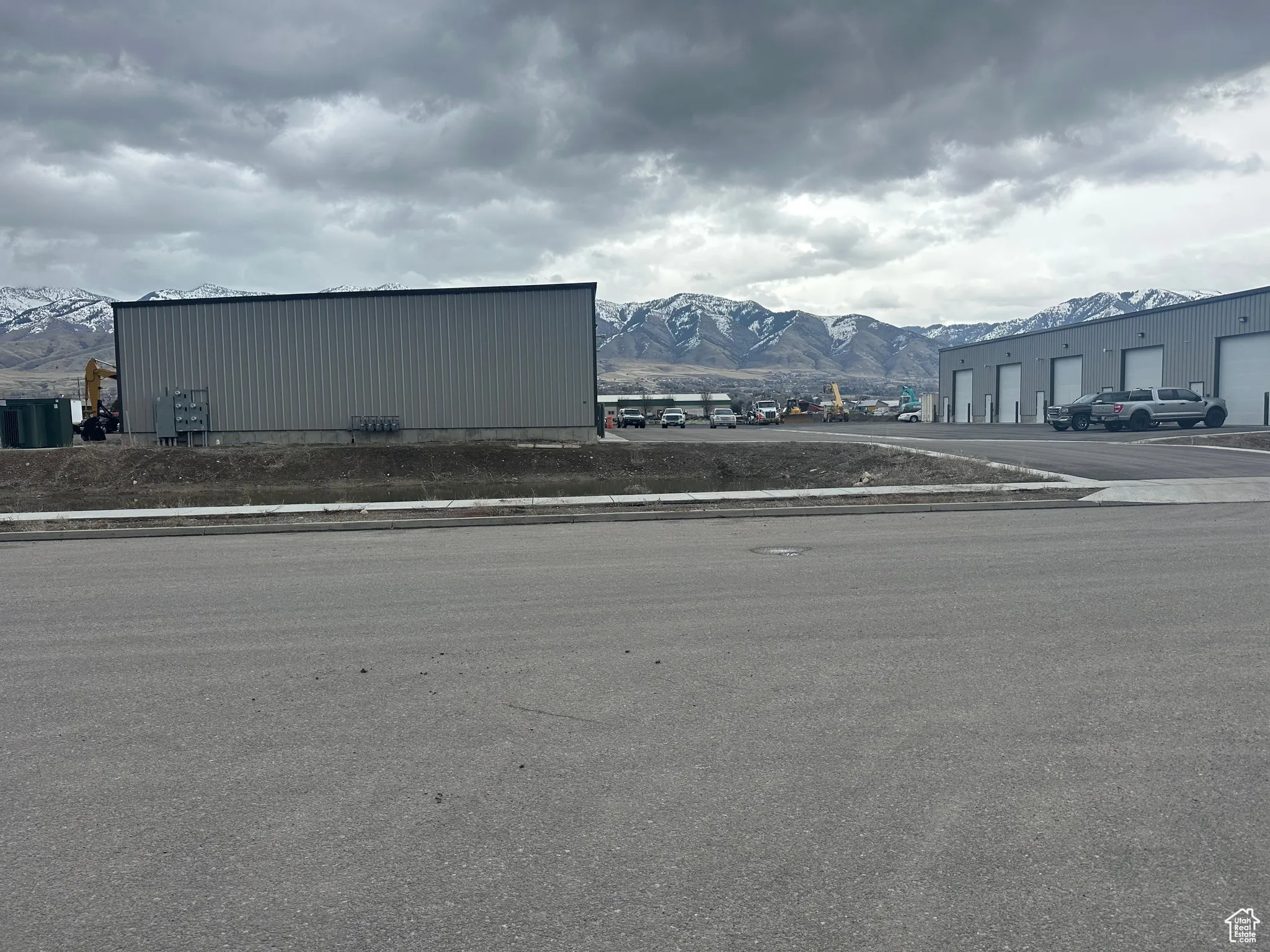 View of property with a mountain view