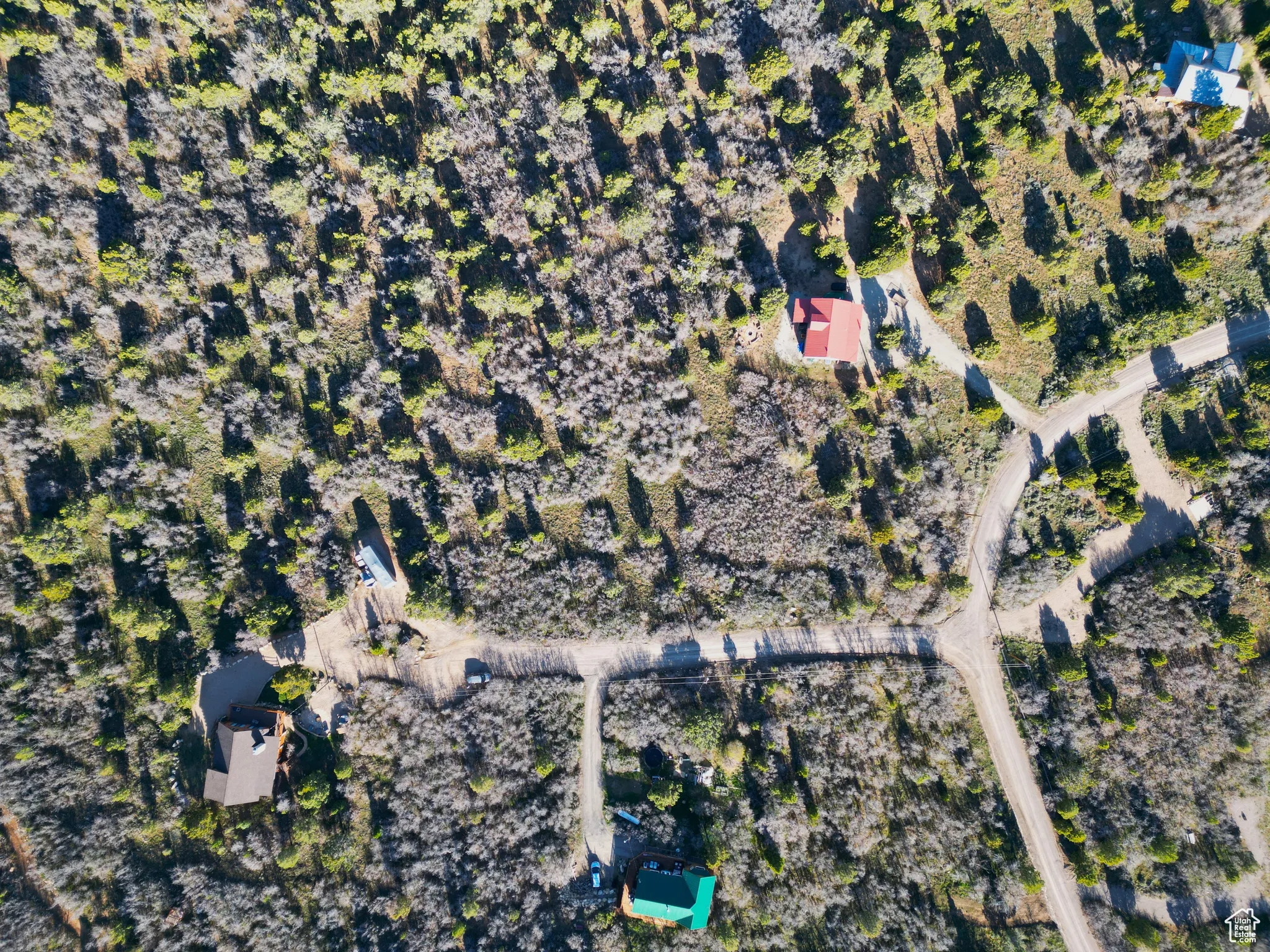 Aerial overview of property's location