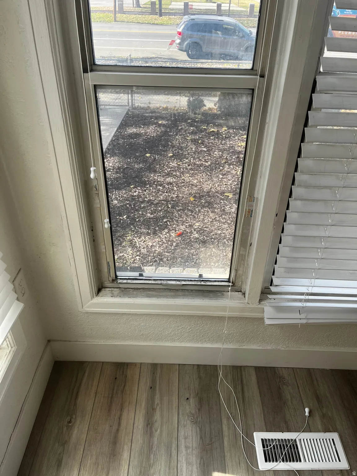 Detailed view of wood finished floors