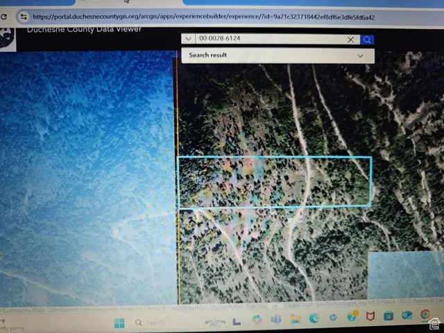 Map / location with property parcel outlined