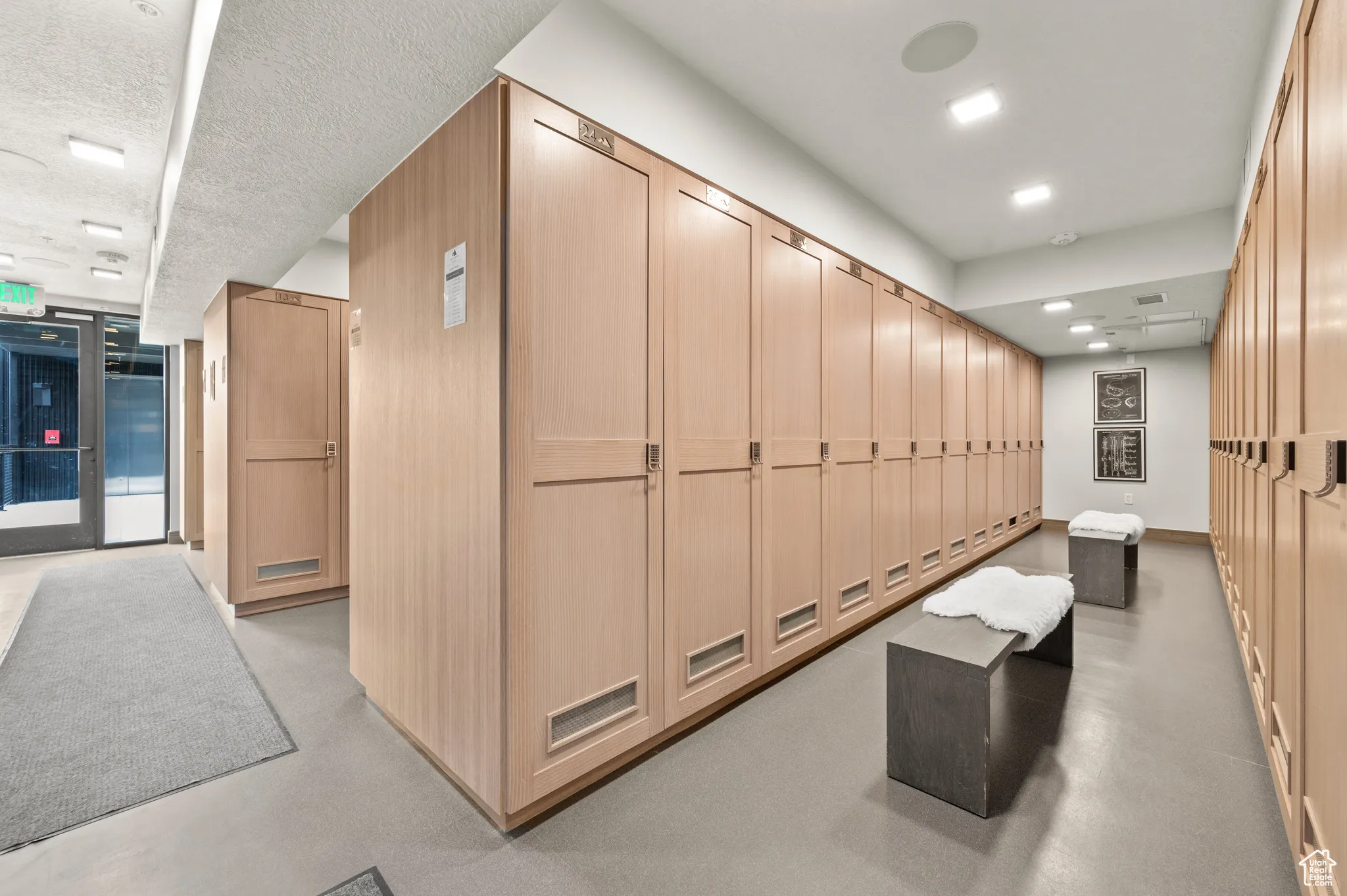 Inside the Ski Tower, Kings Crown residents have a designated gear locker.