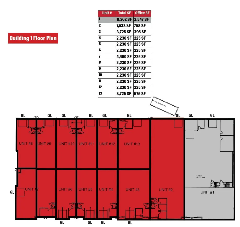 View of room layout