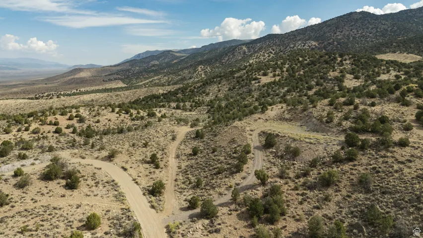 View of mountain background with rural landscape