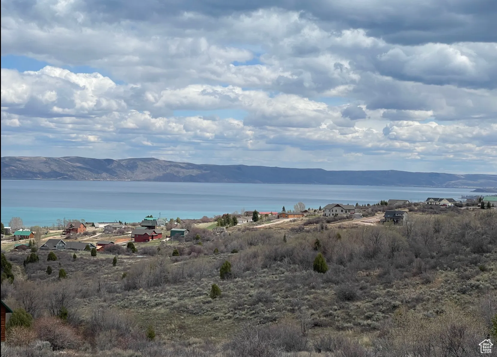 Water view featuring a mountain backdrop
