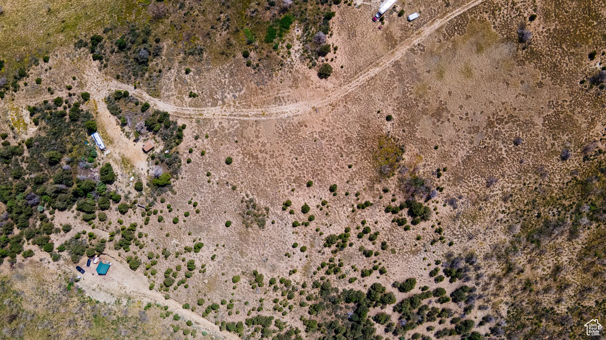 Aerial overview of property's location with rural landscape and a desert landscape