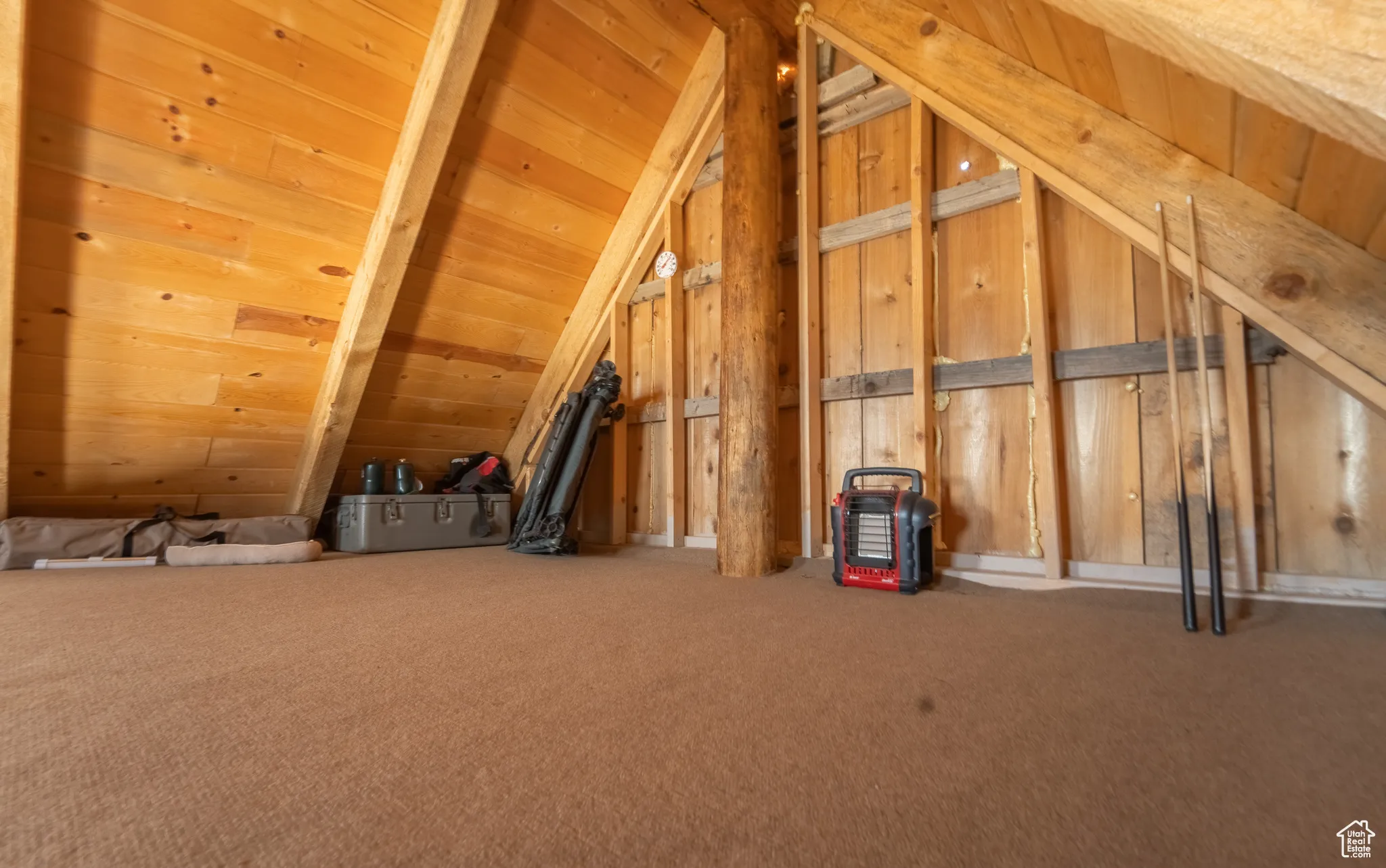 View of unfinished attic
