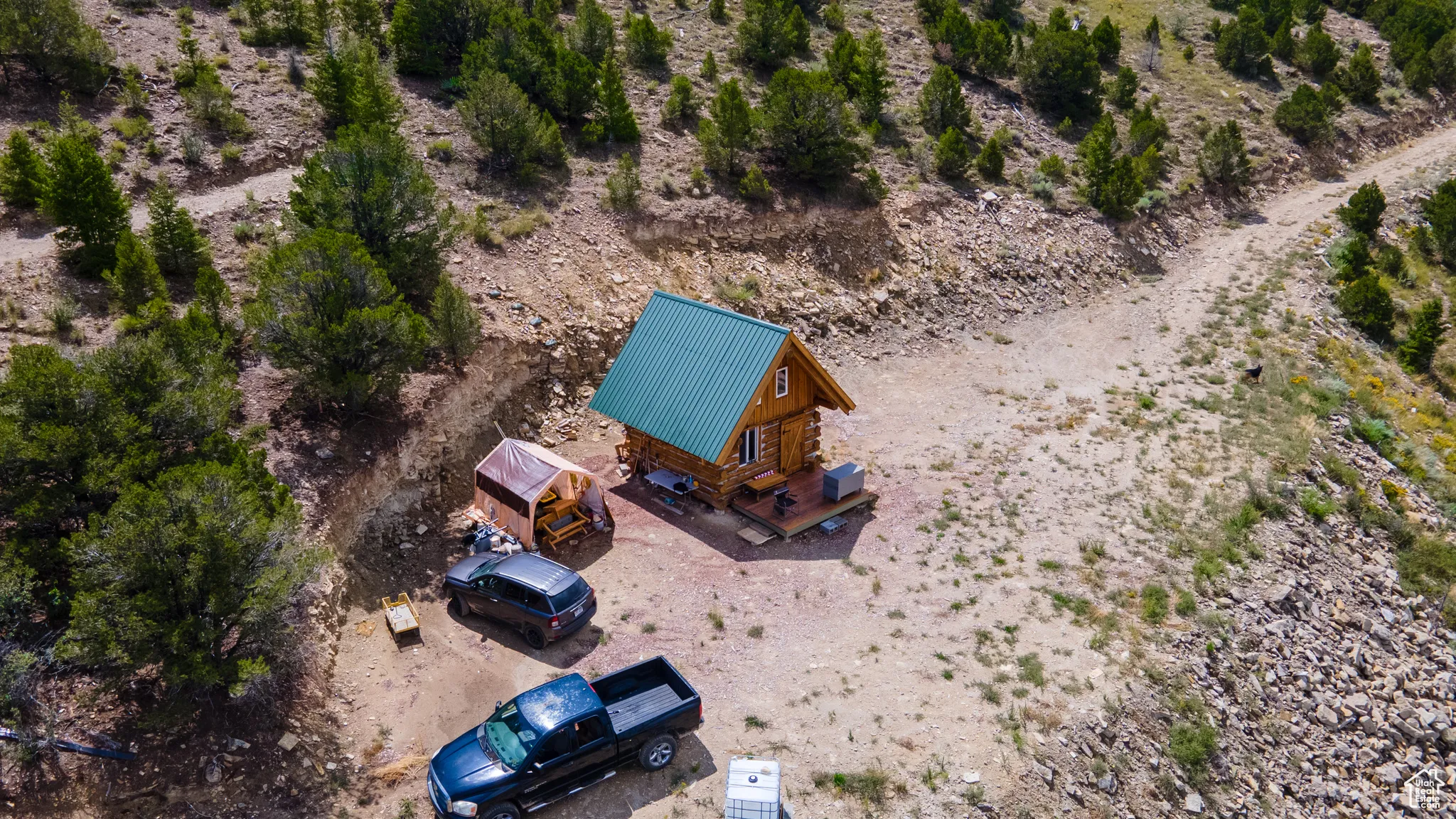 View of rural area featuring a desert landscape