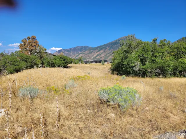 View of mountain background featuring rural landscape