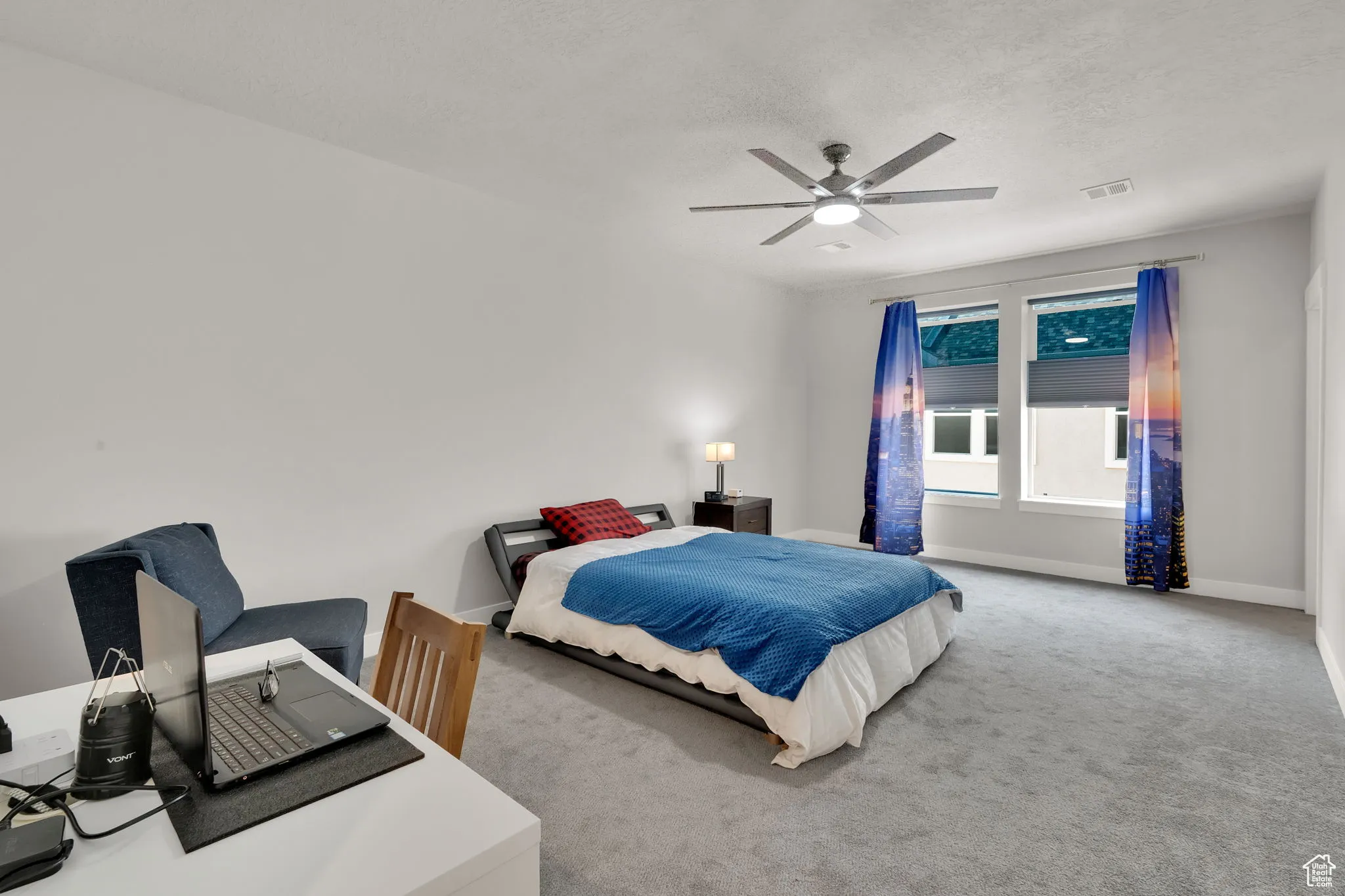 HUGE Primary Bedroom with upgraded remote controlled fan.