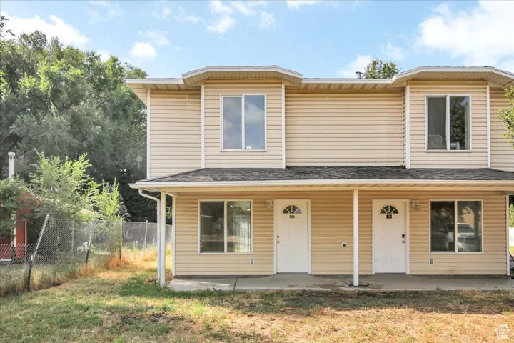 View of front facade featuring a porch