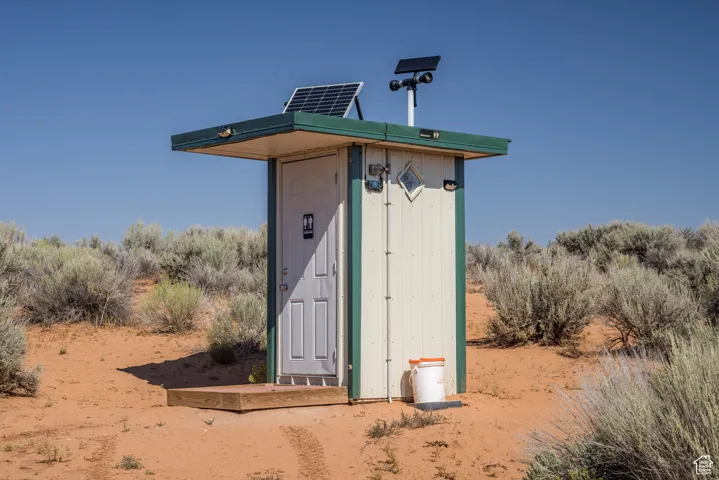 Pit toilet for campsite.