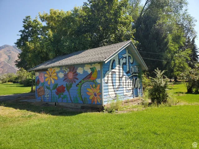 View of outbuilding