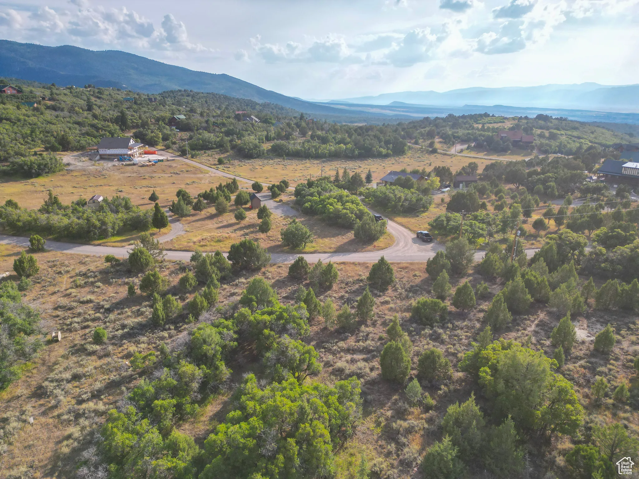 Drone / aerial view of mountains