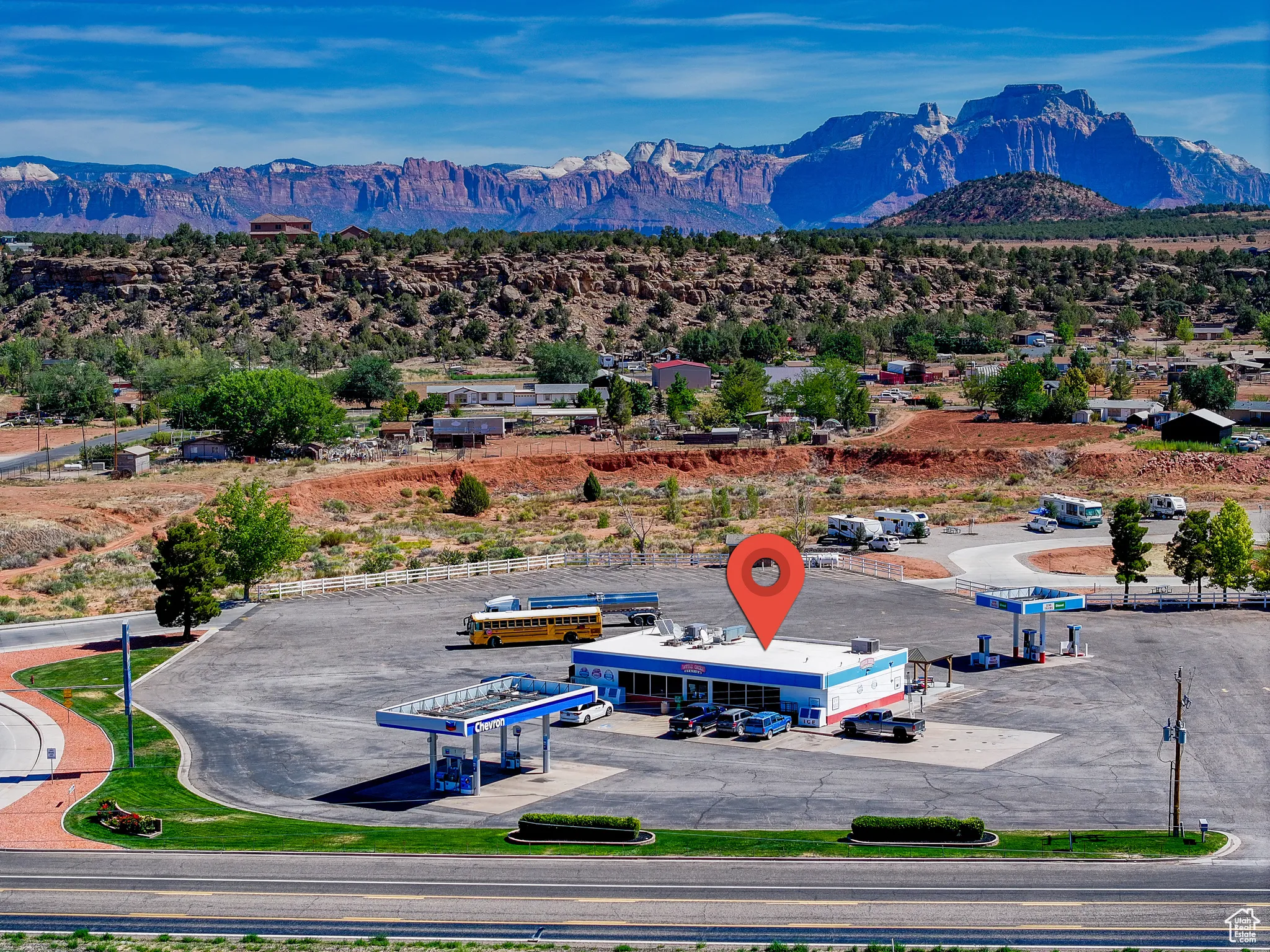 Bird's eye view of mountains