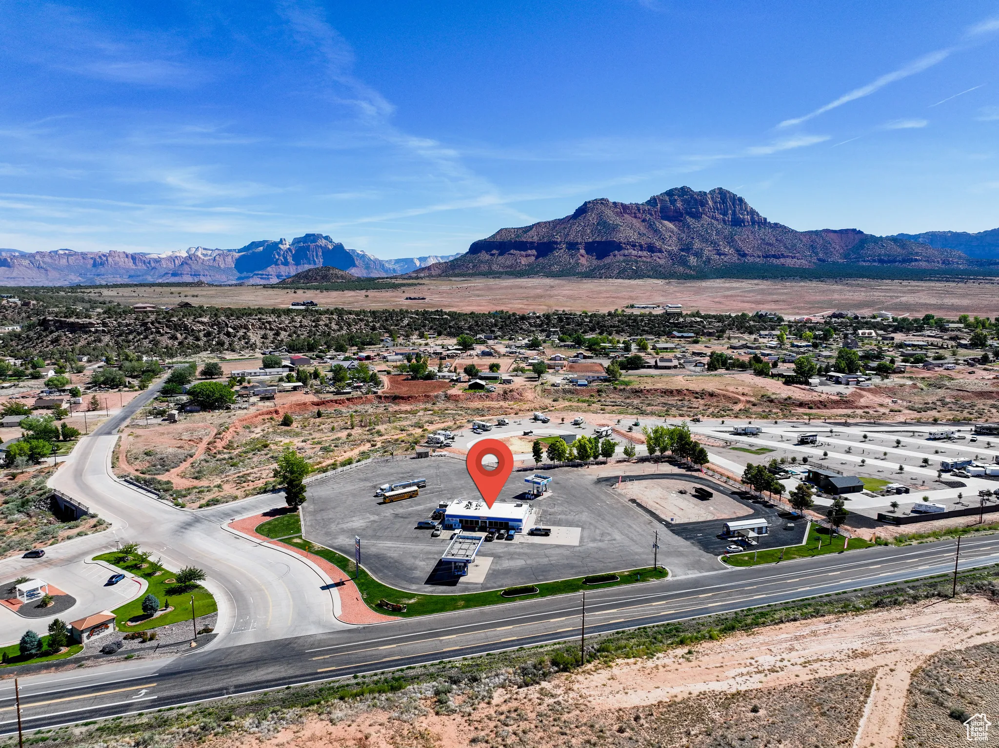 View of mountain background