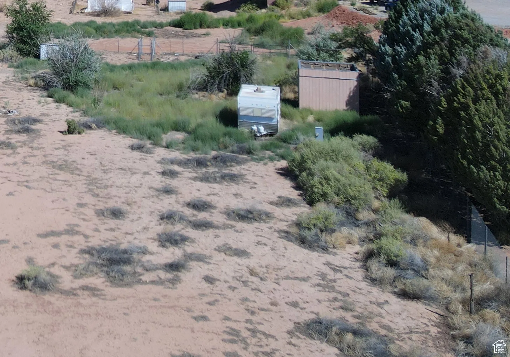 Camp trailer and sheds