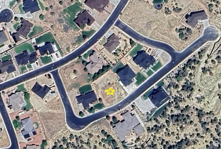 Aerial overview of property's location
