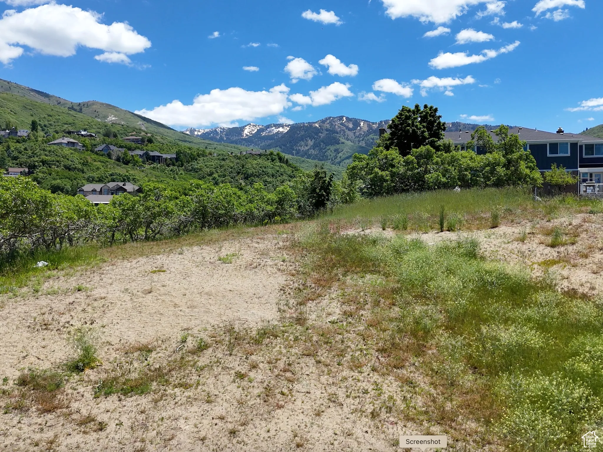 View from the front of the lot  to the east (Mueller Park Canyon is in the background)