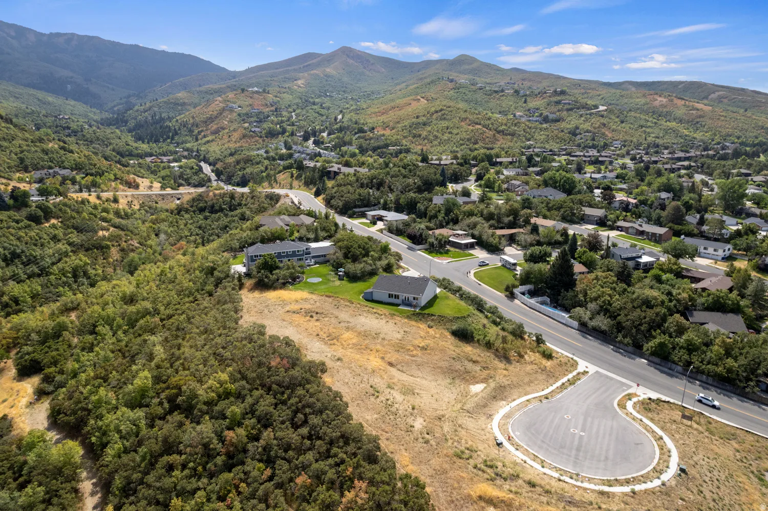 Nestled within the Bountiful foothills, a secluded residential area on a cul-de-sac