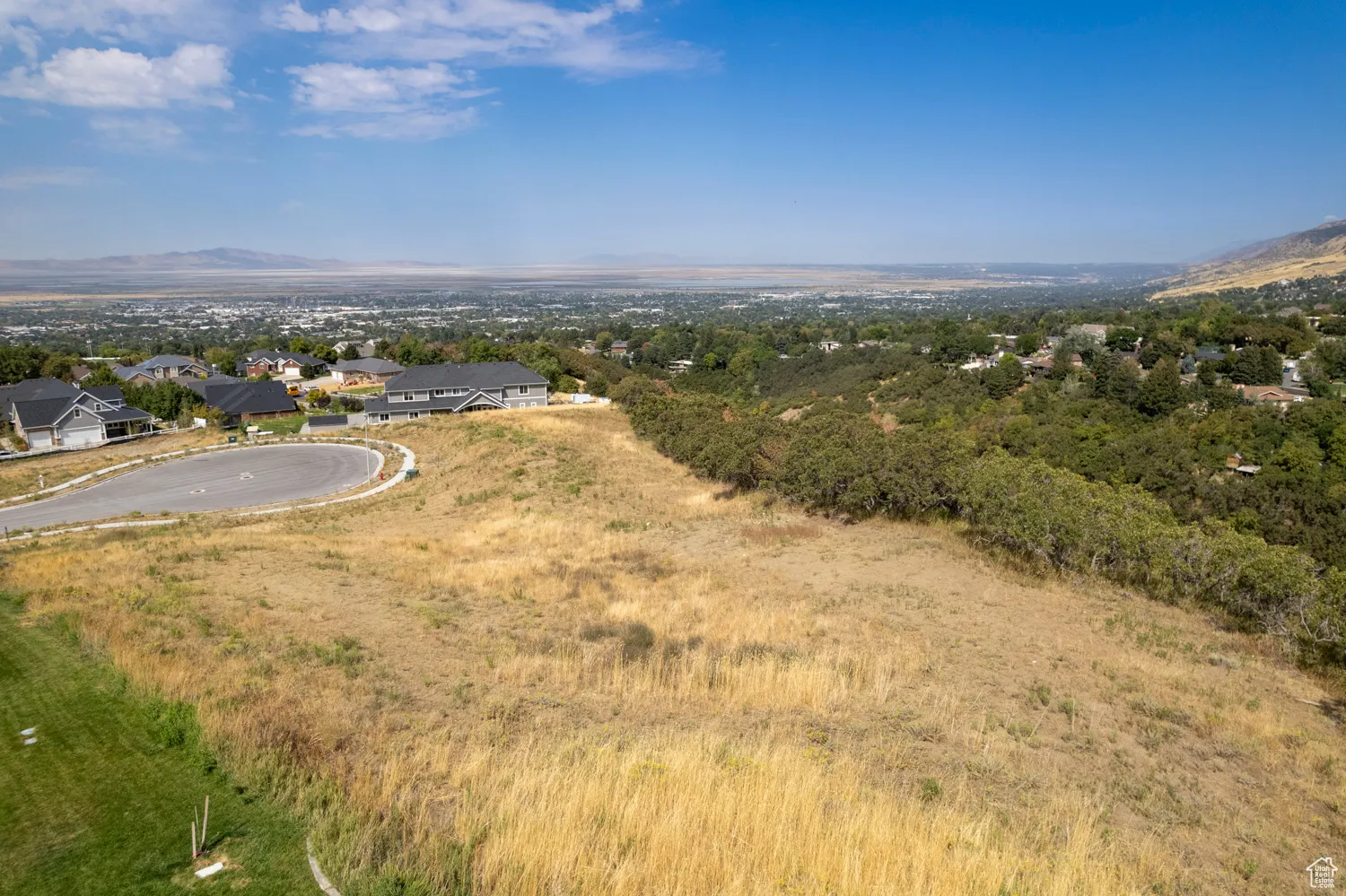 View looking west