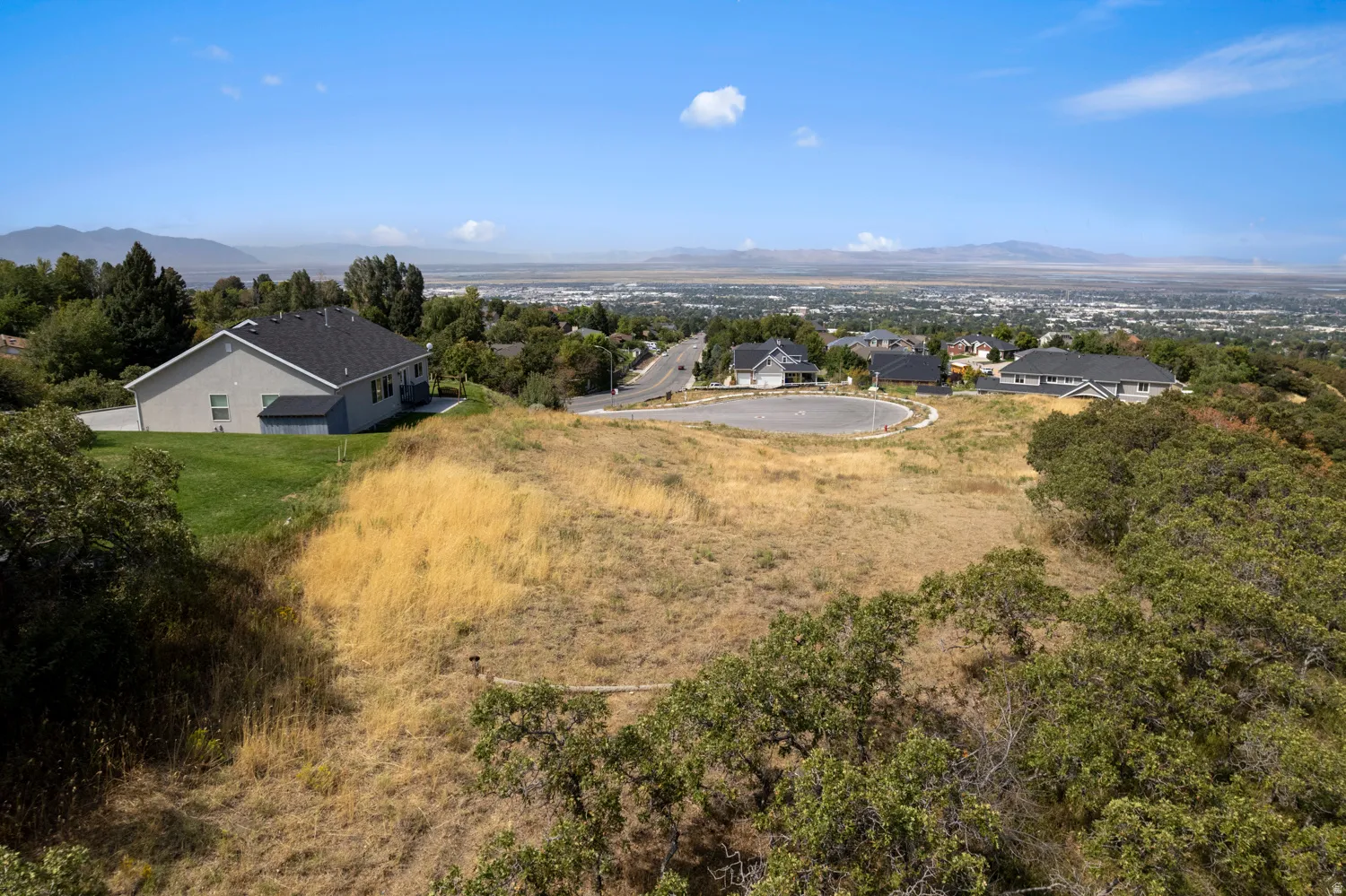 View to the west from towards the back portion of the lot