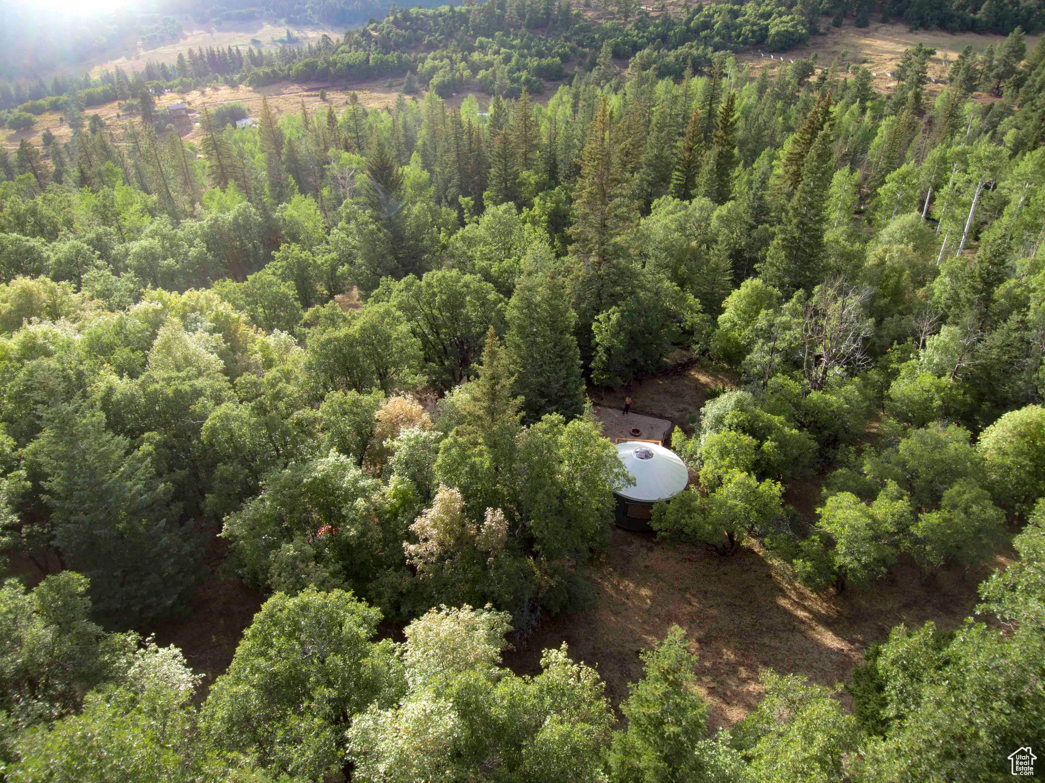 Aerial view of property's location