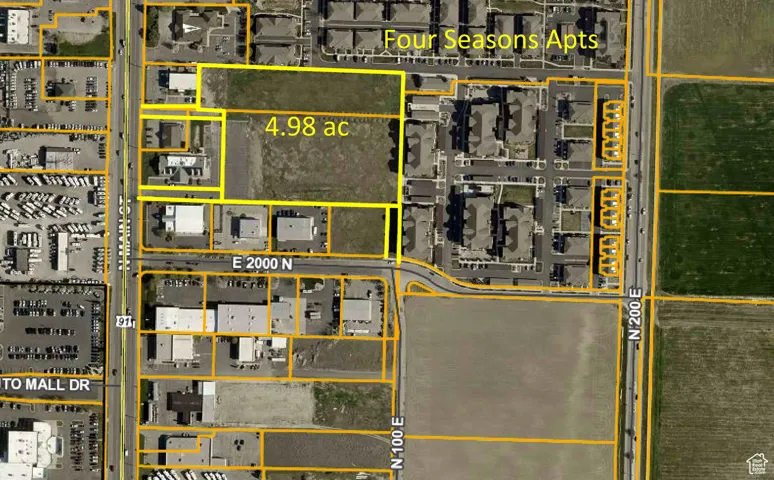 Map / location with property boundaries highlighted