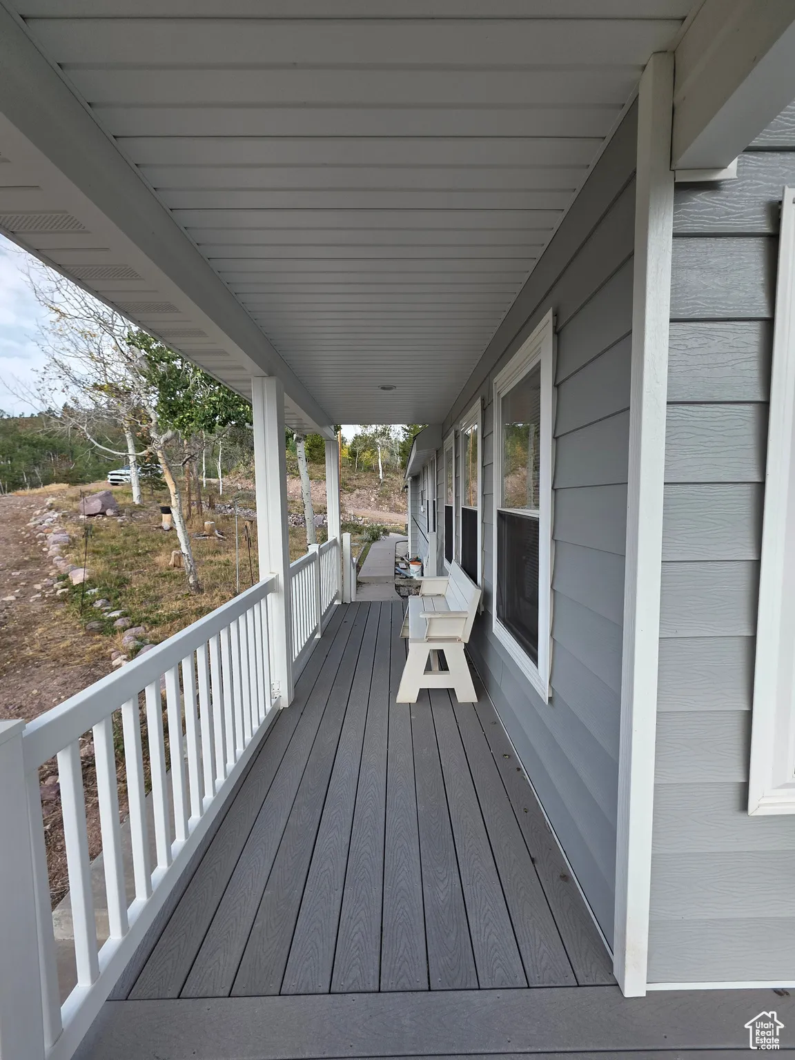 View of wooden porch