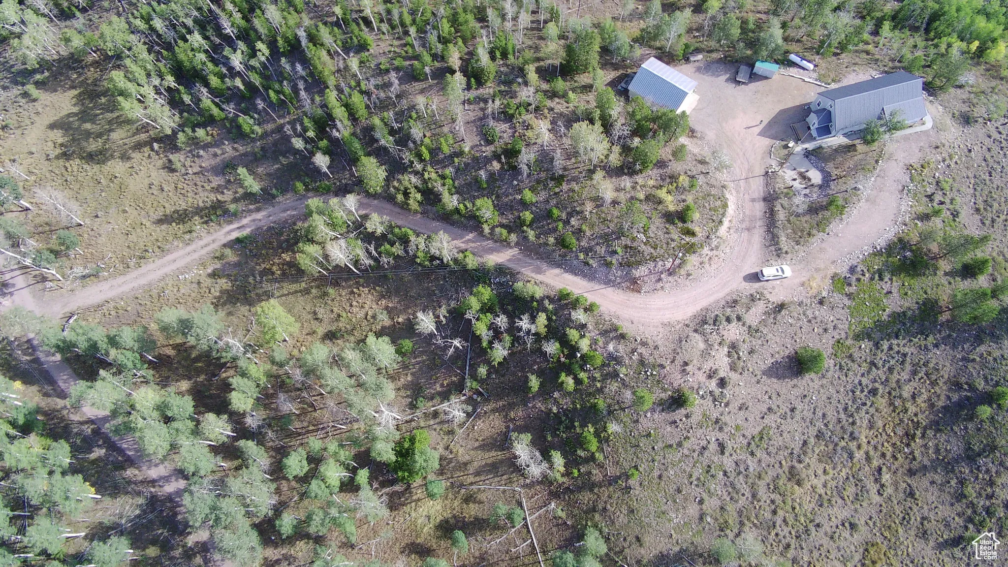 Aerial view of property's location
