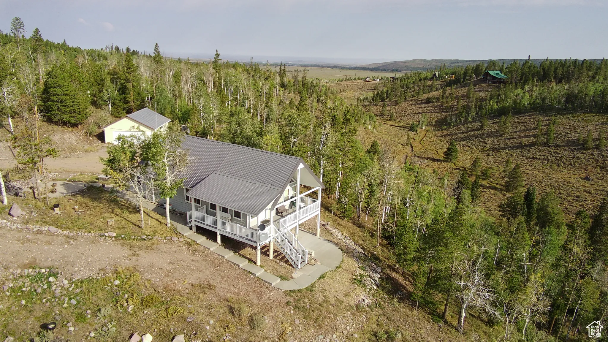 View from above of property