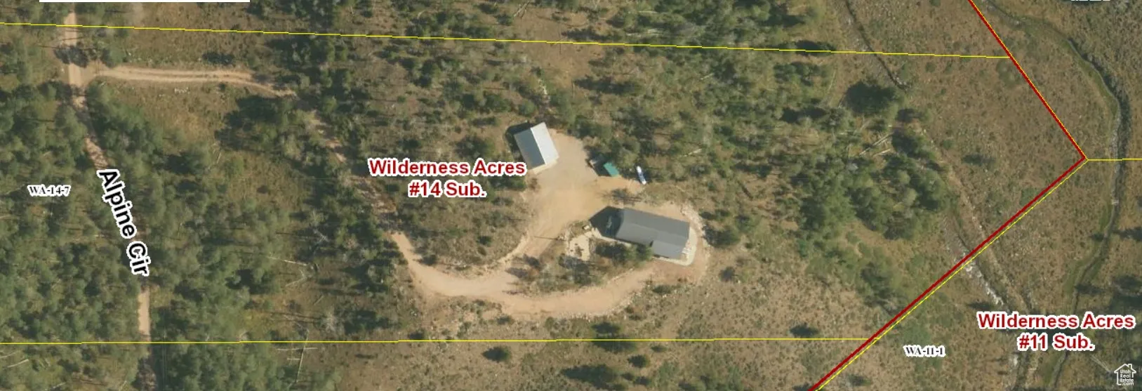 Map / location with property boundaries highlighted