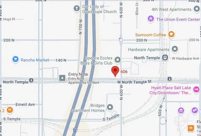 606 W North Temple, Salt Lake City, Utah 84116