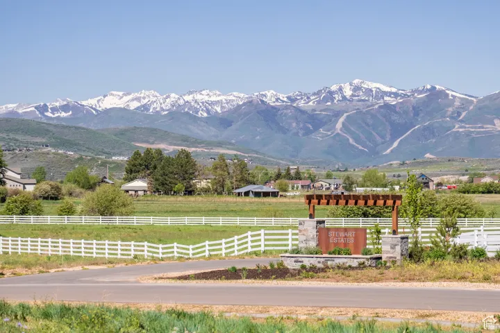 Mountain view with a rural view