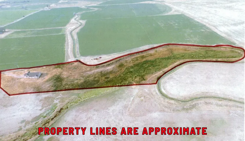 Aerial view of property's location featuring property boundaries highlighted