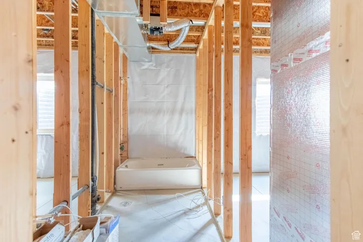 Bathroom featuring a bath