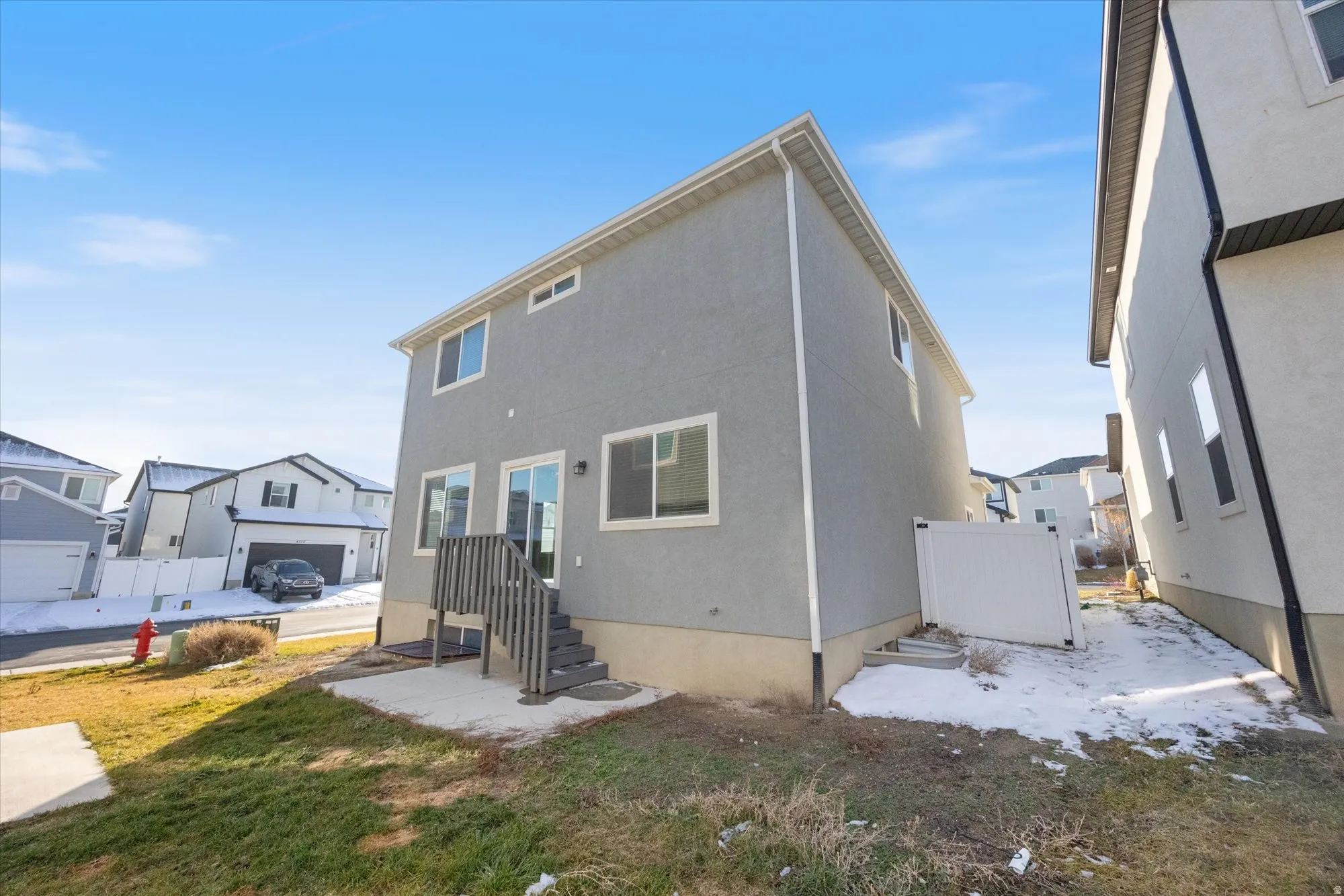 Rear view of property