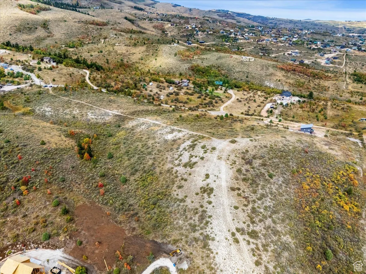 Aerial view of property's location with rural landscape