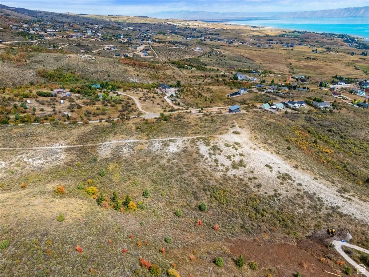 Aerial overview of property's location featuring rural landscape